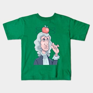 Isaac Newton Apple Kids T-Shirt